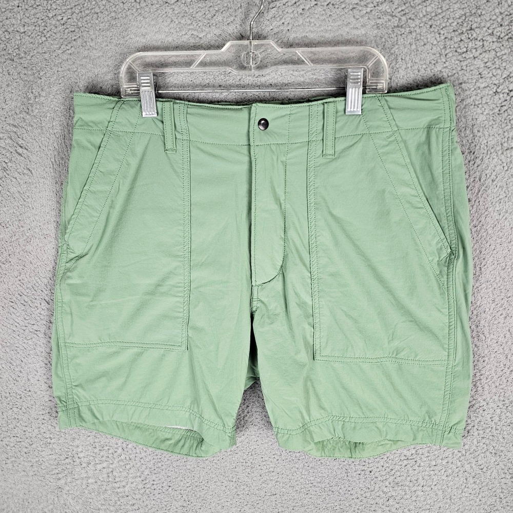 Relwen Shorts Mens L Green Flyweight Flex Cargo Utility Hiking Swim Hybrid